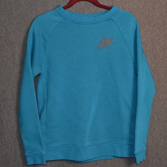Nike Blue Crewneck Sweatshirt Women's Small Pullover - Picture 1 of 9
